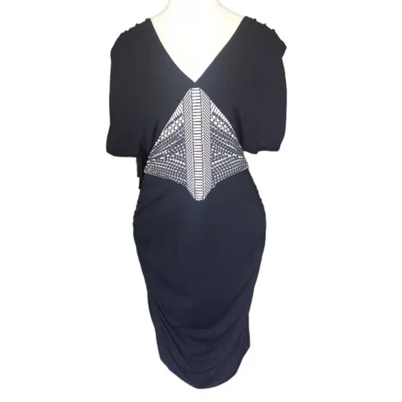 nicole miller black and white dress Lisa Dress main image 0